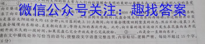 2023届普通高校招生全国统一考试猜题压轴卷E(一)语文