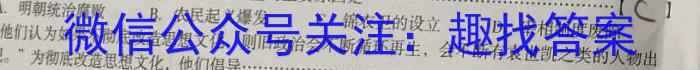 2023年湖南新高考教学教研联盟高一5月联考历史试卷