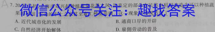 2023届高三5月联考(578C-甲卷)历史