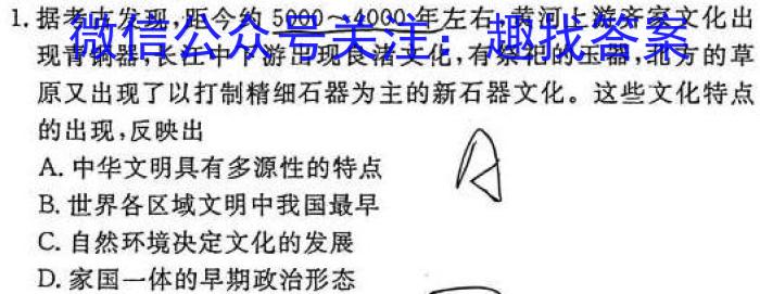 2023年湖南大联考高三年级5月联考（23-467C）历史