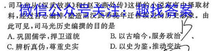 2023年中考密卷·临考模拟卷（三）历史