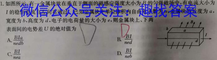 唐山廊坊三模高三5月联考物理`