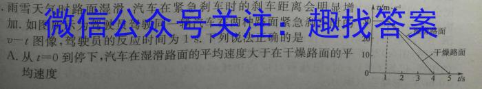 湖南省2023届高三一起考大联考(5月)l物理