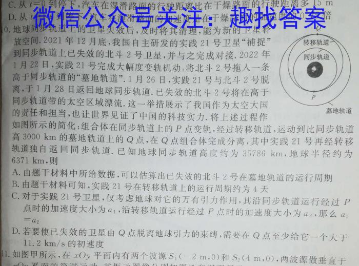 2023届辽宁省高三试卷5月联考(23-459C).物理