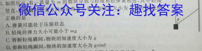 2023年河北省初中毕业生学业考试模拟(四)物理`