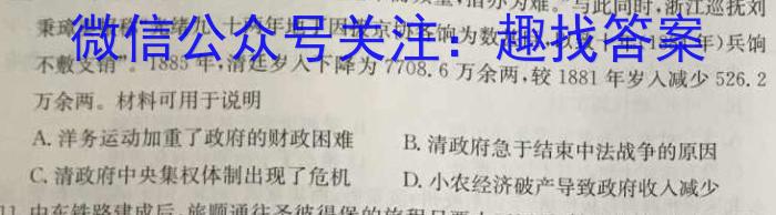 安徽省中考导航六区联考试卷（一）历史试卷