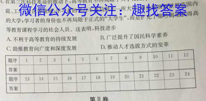 高考研究831重点课题项目陕西省联盟学校2023年第三次大联考政治s