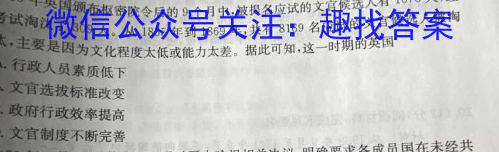 江西省2022-2023学年度初三模拟巩固训练（三）历史