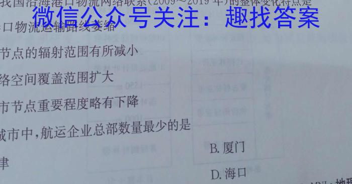 2023年普通高等学校全国统一模拟招生考试 新未来4月高一联考地理.