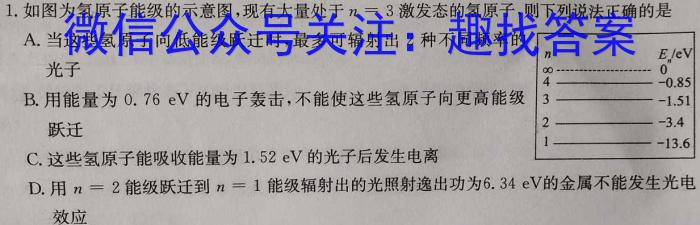 贵州省西南名师联盟2023届高考实用性联考卷(四)(黑白白黑黑白黑)物理`