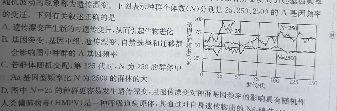 2023届衡水金卷·先享题·临考预测卷 新高考生物