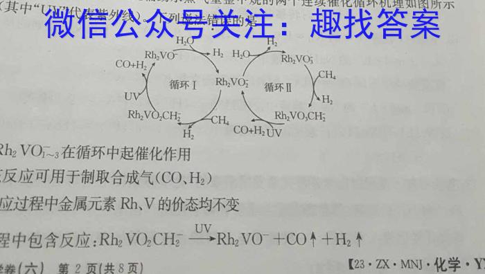 2022-2023学年中原名校中考联盟测评(二)化学