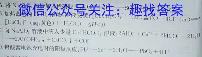 2023年普通高等学校招生全国统一考试信息模拟测试卷(新高考)(四)化学