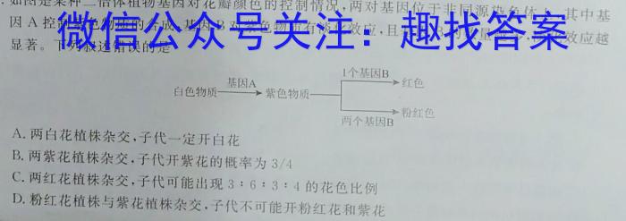 龙岩市2023高中毕业班五月教学质量检测生物