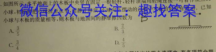 2023届中考导航总复习·模拟·冲刺·二轮模拟卷(五)5l物理