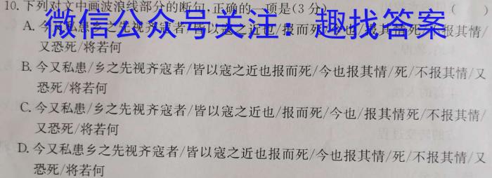 [马鞍山三模]马鞍山市2023年高三第三次教学质量监测语文