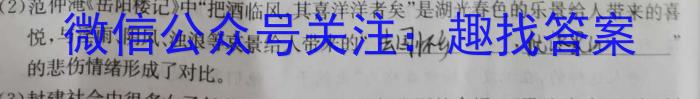 2023年安徽省初中毕业学业考试模拟仿真试卷(三)语文