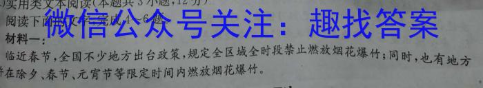 2023届衡水金卷先享题·临考预测卷 新教材语文