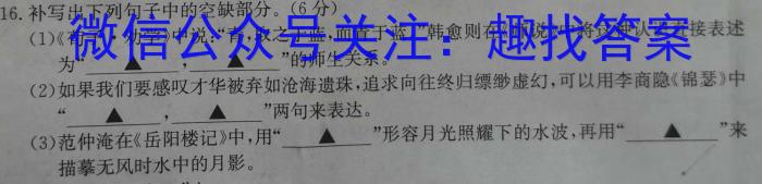 三重教育2023年高三年级5月联考（全国卷）语文