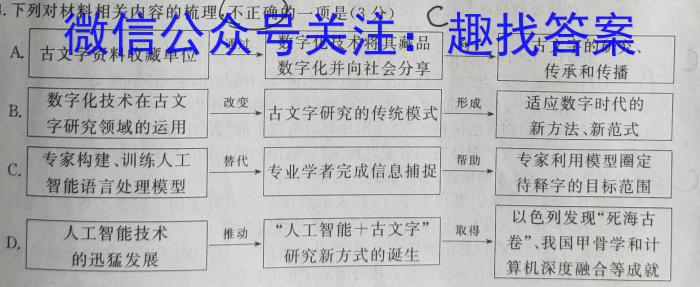 2023届辽宁省高三考试试卷4月联考(23-401C)语文