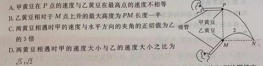 [雅安三诊]2023届雅安市高2020级第三次诊断性考试-物理