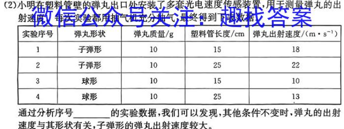 山西省2023年考前适应性评估(一) 6L物理.