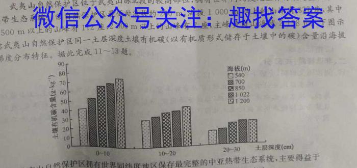 2023届四川省大数据精准教学联盟高三第三次联考q地理