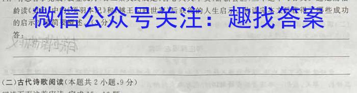 2023年安徽省中考信息押题卷(一)语文