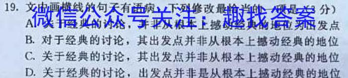 安徽省芜湖市无为市2022-2023学年九年级中考模拟检测（二）语文