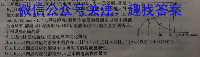 学林教育 2023年陕西省初中学业水平考试·冲刺压轴模拟卷(一)1化学