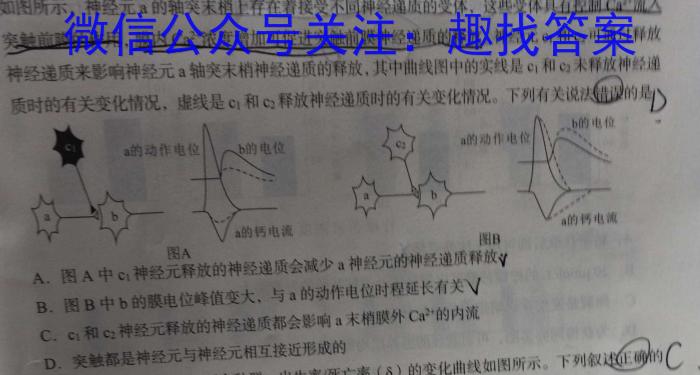 2023年4月湖湘教育三新探索协作体高二期中联考生物