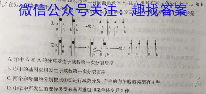 临沂市普通高中学业水平等级考试模拟试题(5月)生物