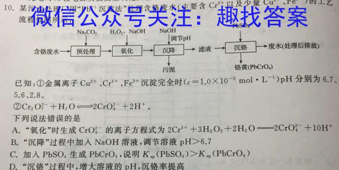 楚雄州中小学2023年高一下学期期中教育学业质量监测（23-375A）化学