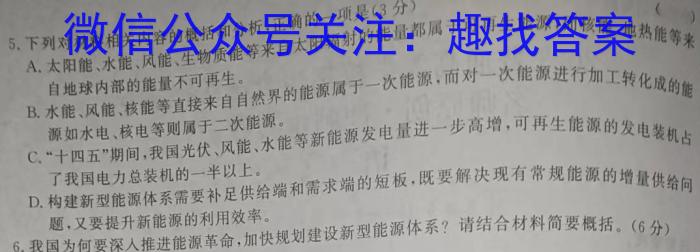 江淮名卷·2023年安徽中考模拟信息卷(六)语文