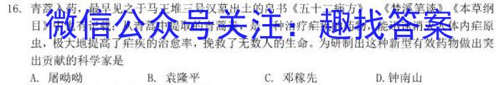 江西省吉安市2023年初中学业水平考试模拟卷历史