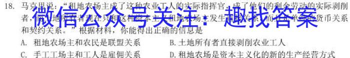 安徽省2023年合肥名校联盟中考内部卷二历史