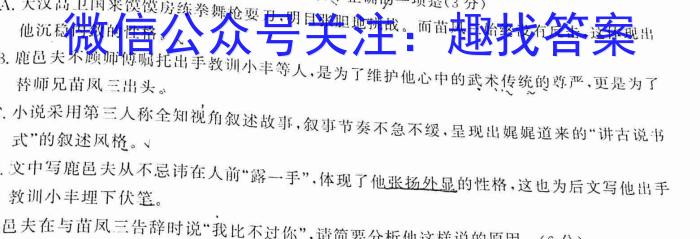 2023年四川省大数据精准教学联盟2020级高三第二次统一监测(2023.5)语文