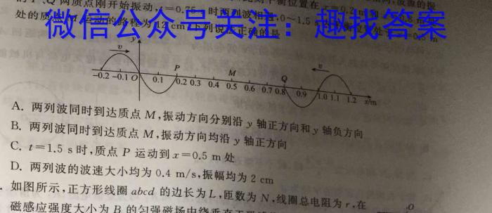 青桐鸣 2023届普通高等学校招生全国统一考试 考前终极预测A.物理