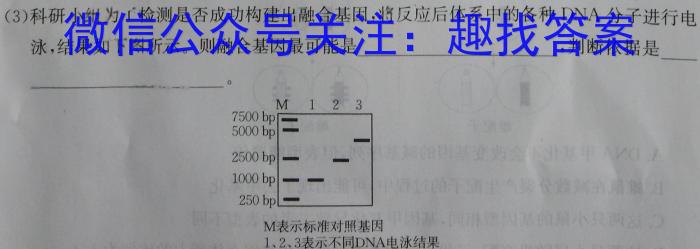 山西省2023年中考总复习预测模拟卷（七）生物