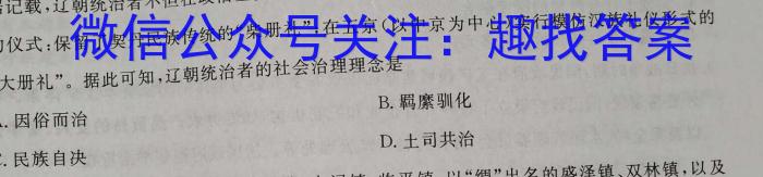 NT2023届普通高等学校招生全国统一考试模拟试卷(一)(新高考)历史