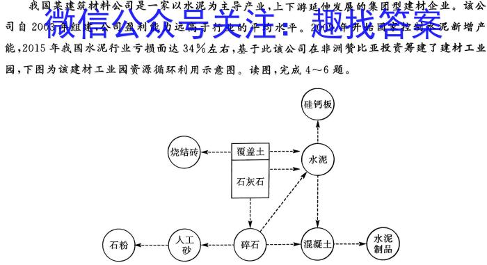 皖智教育·省城名校2023年中考最后三模（一）地理.