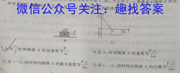 2023年湖南新高考教学教研联盟高二5月联考物理`