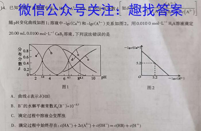 江西省2023年初中学业水平考试模拟试卷（二）化学