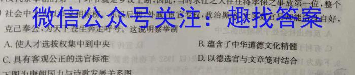 T2·2023年陕西省初中学业水平考试模拟试卷A政治试卷d答案