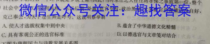 贵州省高二年级联合考试卷(23-433B)历史