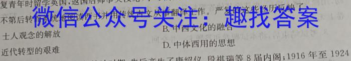 江西省吉安市十校联盟2022-2023学年九年级第二学期期中联考历史
