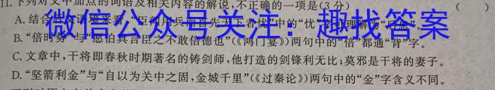 安徽省2024届八年级第七次阶段性测试(R-PGZX G AH)语文