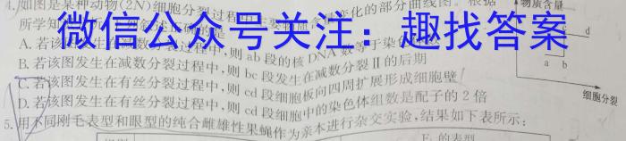 晋城市2023年高三第三次模拟考试试题(23-444C)生物试卷答案