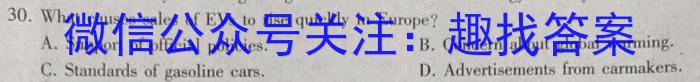 天一大联考 2023年普通高等学校招生全国统一考试诊断卷(B卷)英语试题
