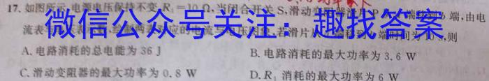 江西省2023年初中学业水平考试适应性试卷（二）物理.